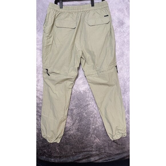 pacsun cargo pants Relaxed Fit Beige Size Large Removable Legs‎ At Knees - Picture 3 of 14